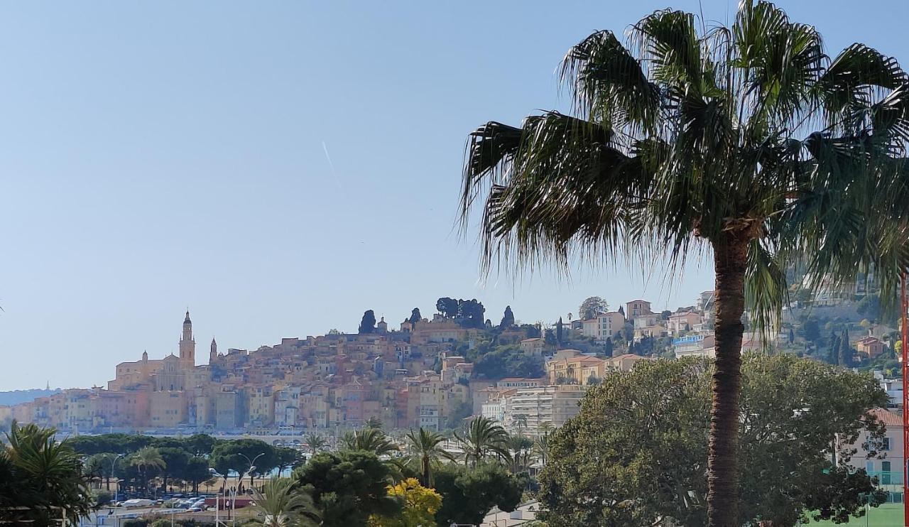 Menton Bord De Mer Studio Calme Avec Balcon, Ascenseur, Climatisation, Ideal Location Quiet Near Sea, Balcony, Elevator, Ac Exterior foto